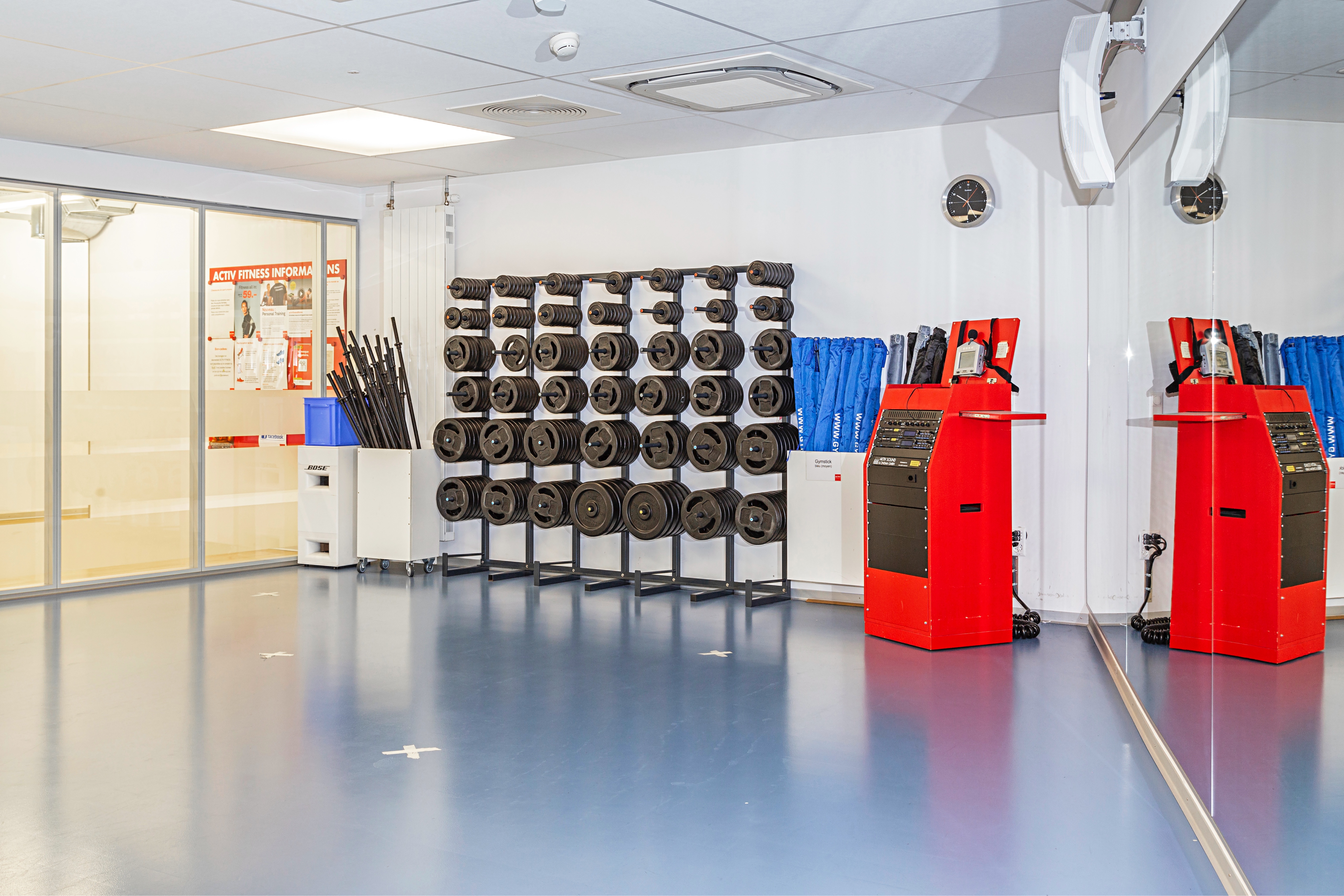 Kursraum im ACTIV FITNESS Lausanne Chauderon